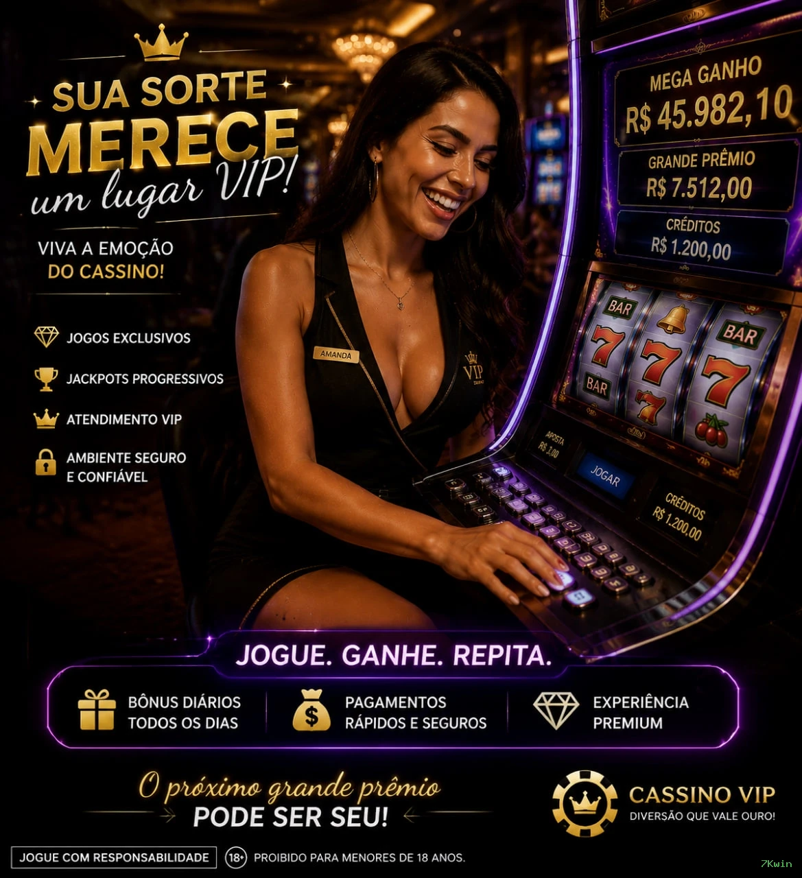 A Magia dos Caça-Níqueis no 7Kwin